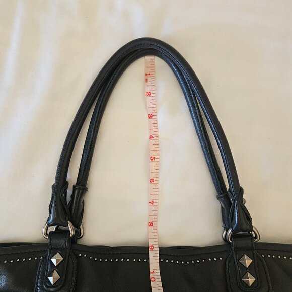 B. MAKOSKY Studded Black Super Soft Leather purse - Picture 11 of 13